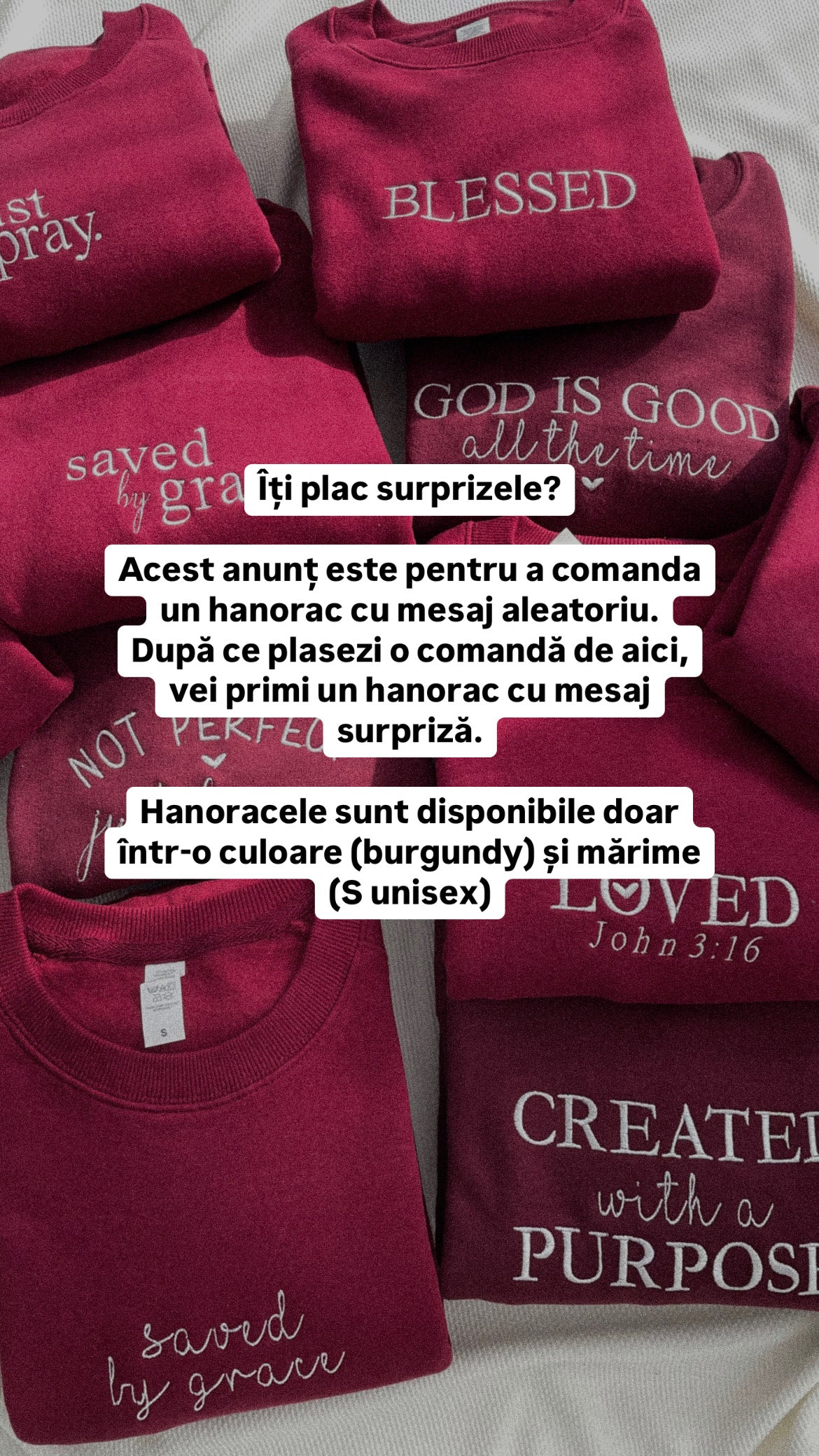 Random Message - Mărime S - Culoare Burgundy