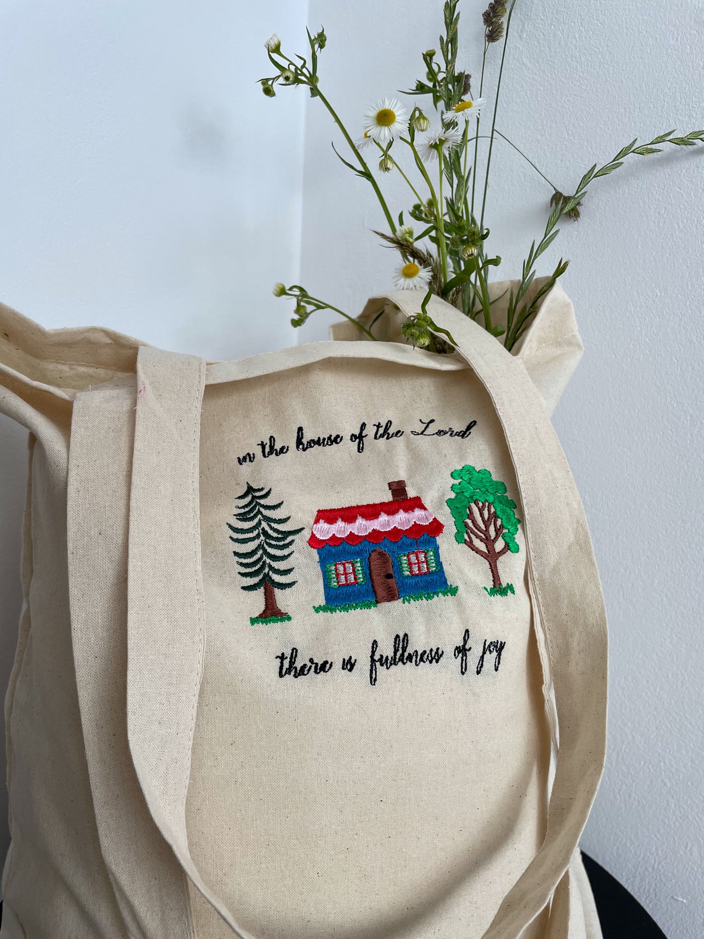 Fullness of joy - embroidered sweatshirt + TOTE BAG