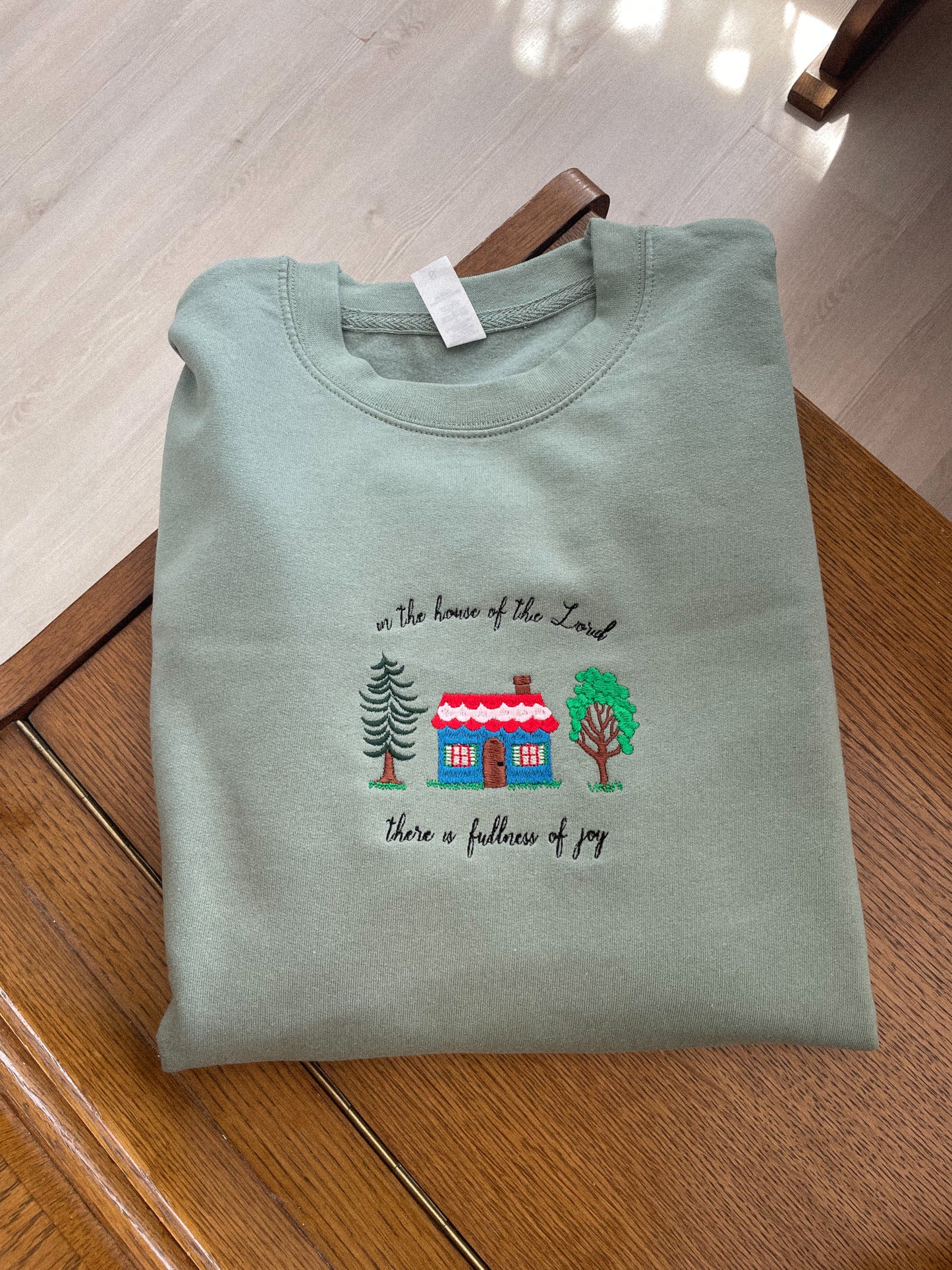 Fullness of joy - embroidered sweatshirt + TOTE BAG