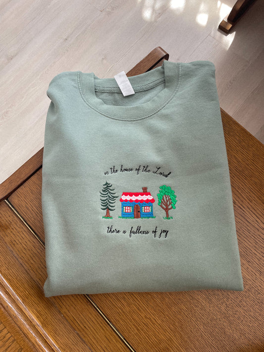 Fullness of joy - embroidered sweatshirt + TOTE BAG