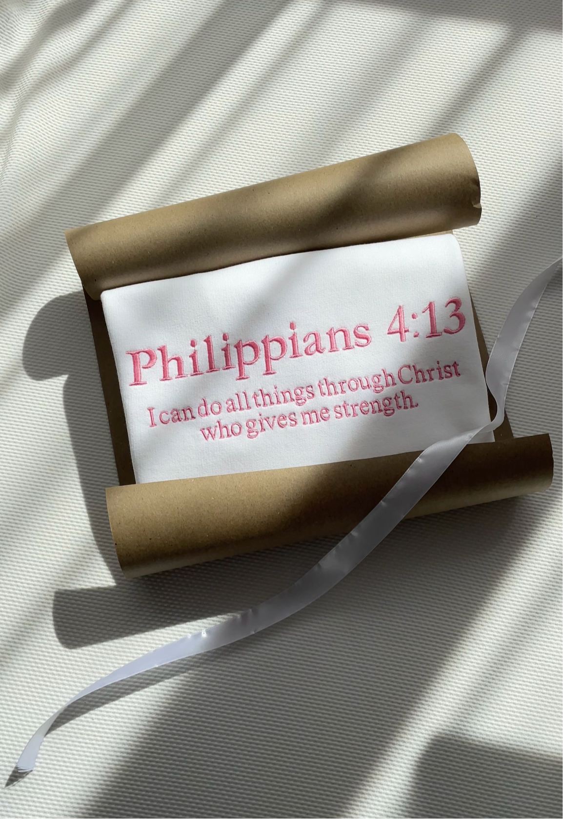 Custom Bible Verse Embroidered Sweatshirt