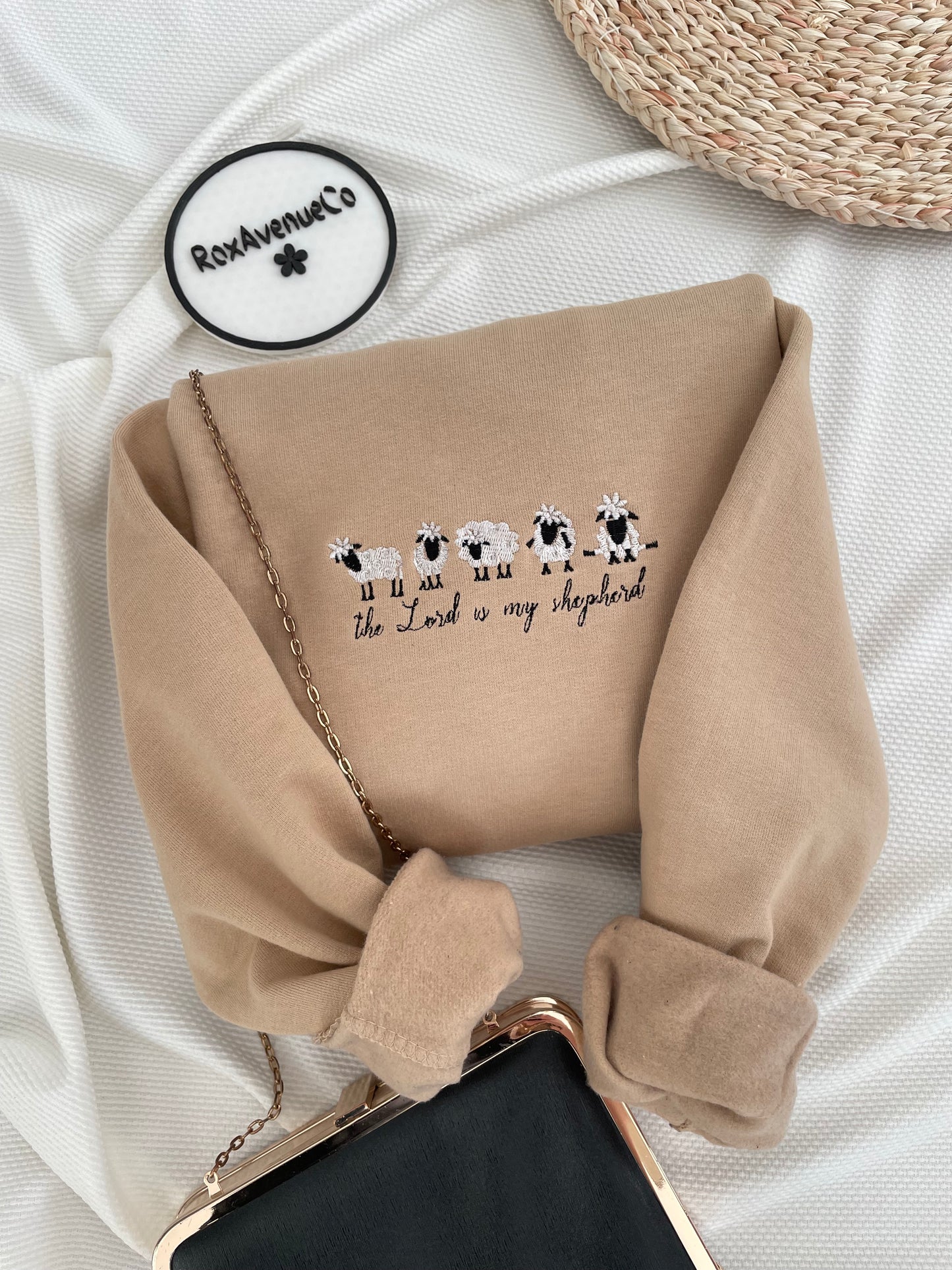 The Lord is my Shepherd Embroidered Sweatshirt