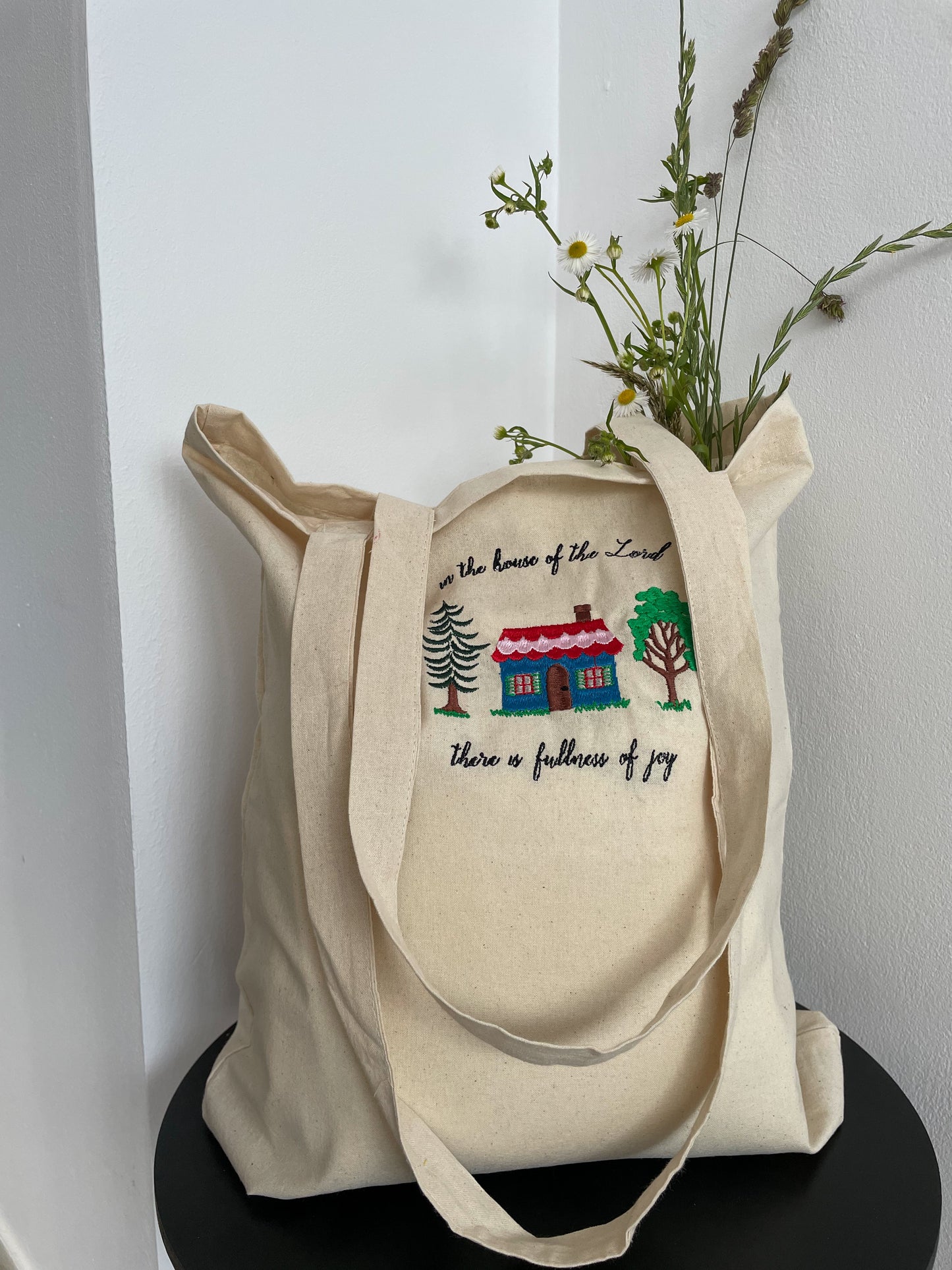 Fullness of joy - embroidered sweatshirt + TOTE BAG