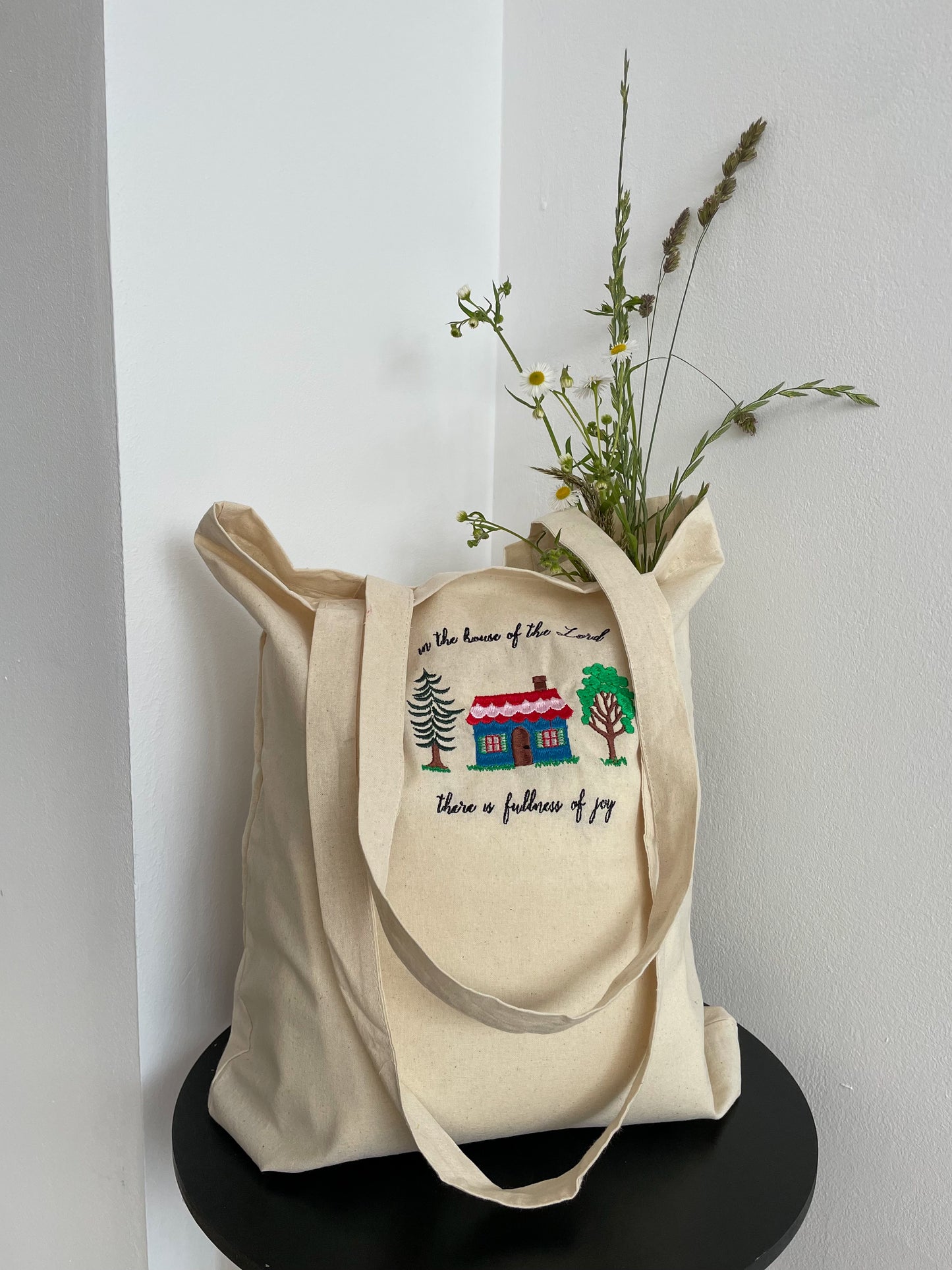 Fullness of joy - embroidered sweatshirt + TOTE BAG