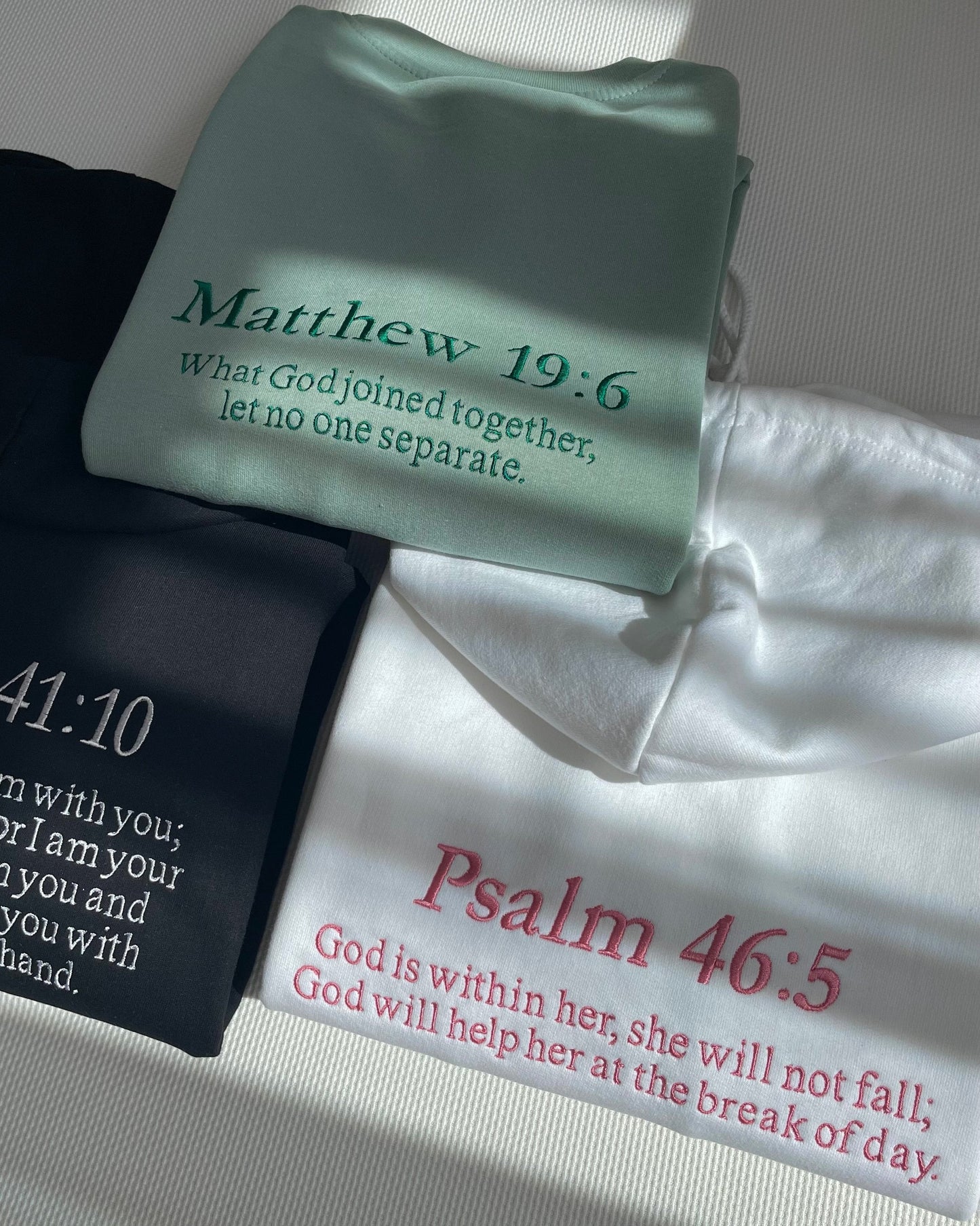 Custom Bible Verse Embroidered Sweatshirt